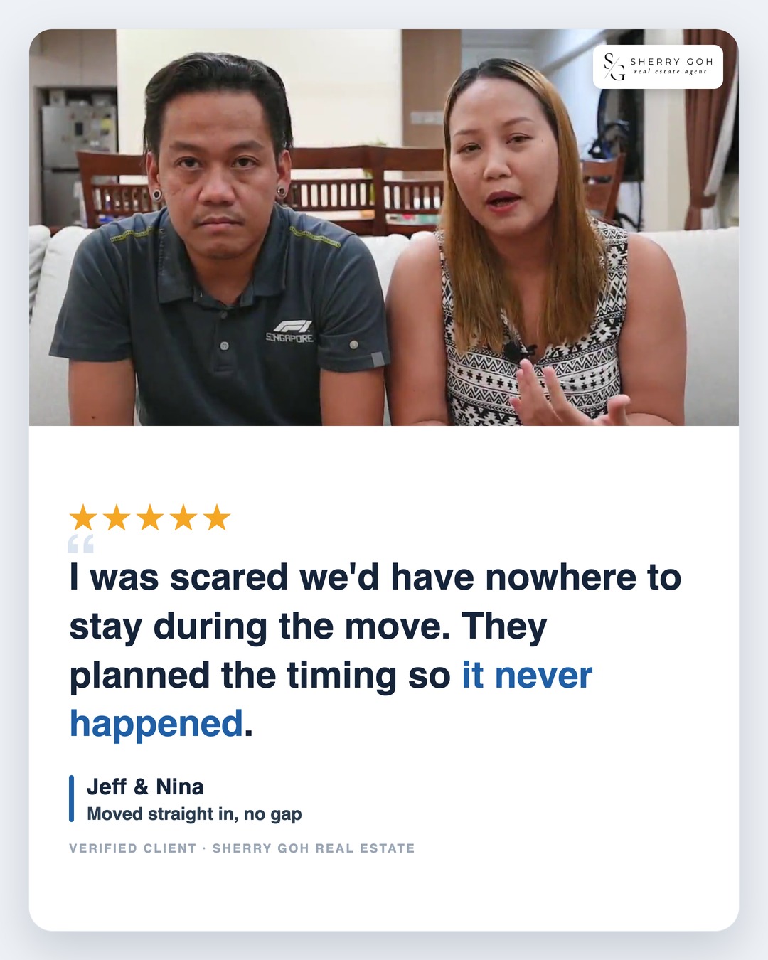 Jeff and Nina: our sale covered the upgrade and the renovation, savings intact