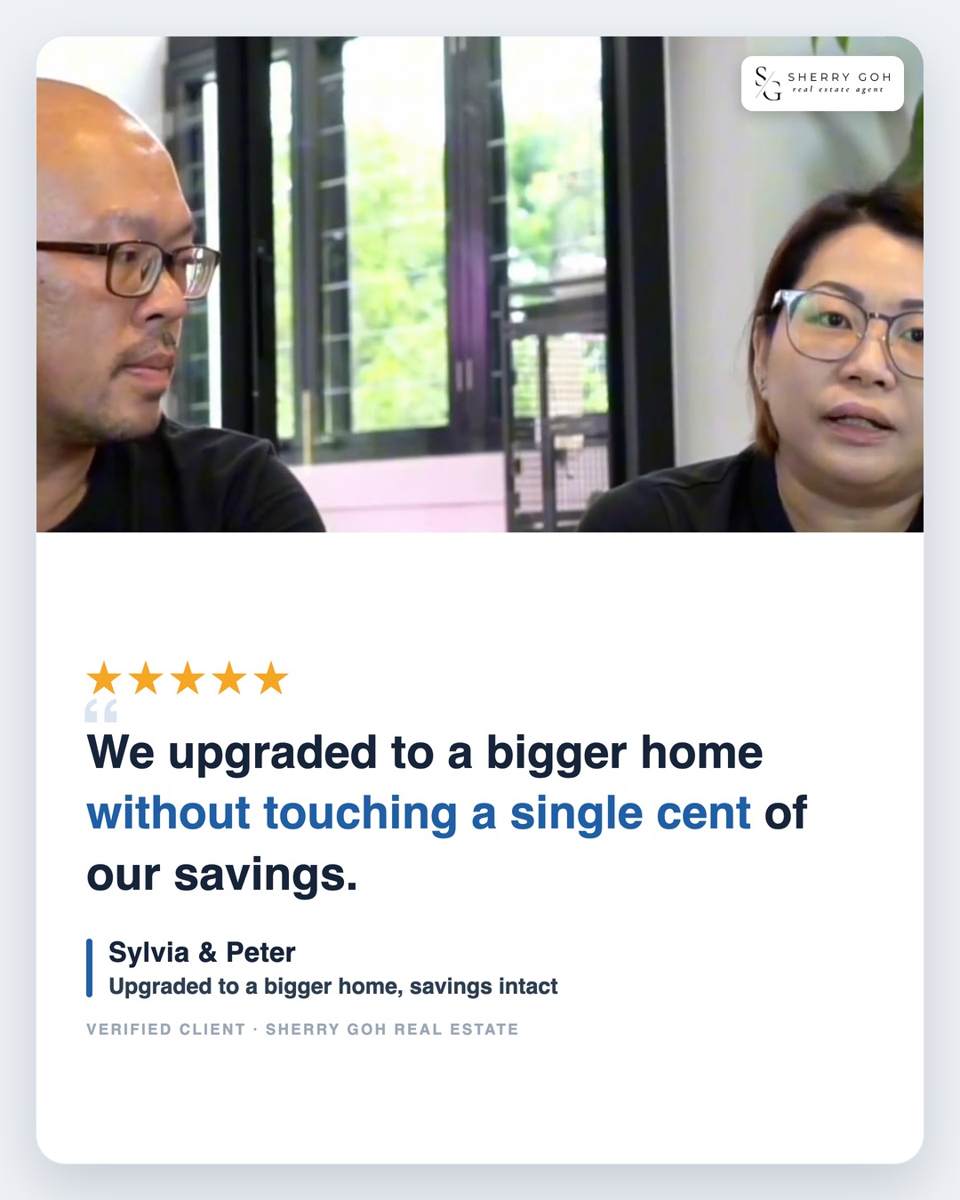 Sylvia and Peter: we upgraded to a bigger home without touching a single cent of our savings